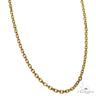 14k Yellow Gold Shiny Round Wheat Chain 1.5mm 18 Inches 38191 - Image 1