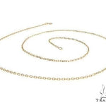 14k  Yellow Gold 1.8mm 18 Inches Diamond Cut Cable Link Chain 38223 - Image 2
