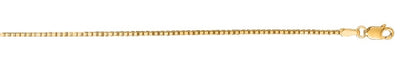 14k  Yellow Gold  Shiny Classic Box Chain 1.1mm 18 Inches 38108 - Image 1