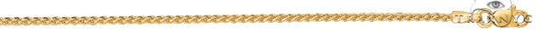 14k Yellow Gold Shiny Round Wheat 1.5mm  20 Inches  38192 - Image 1