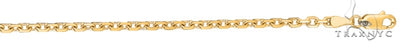 14k  Yellow Gold  Diamond Cut Cable Link Chain 3.1mm 20 Inches 38235 - Image 1
