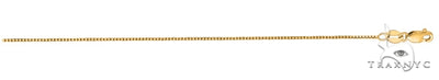 14k Yellow Gold Shiny Classic Box Chain 0.7mm 20 Inches 38092 - Image 1