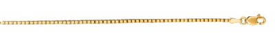 14kt 22 Inches Yellow Gold 1.4mm Shiny Classic Box Chain 38116 - Image 1