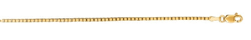 14kt 22 Inches Yellow Gold 1.4mm Shiny Classic Box Chain 38116 - Image 1