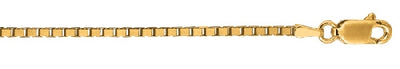 14kt 24 Inches Yellow Gold 1.6mm Shiny Classic Box Chain 38122 - Image 1