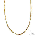14kt 30 Inches Yellow Gold 1.5mm Diamond Cut Cable Link Chain 38221 - Image 2