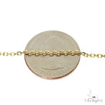 14kt 30 Inches Yellow Gold 1.5mm Diamond Cut Cable Link Chain 38221 - Image 4