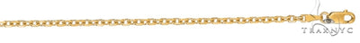14k  Yellow Gold 2.3mm 30 Inches Diamond Cut Cable Link Chain 38233 - Image 1