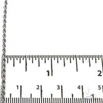 14K White gold Solid rope chain 2mm 24 inches 68791 - Image 5