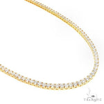 14K Yellow Gold Diamond Tennis Chain 66684 - Image 1