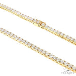 14K Yellow Gold Diamond Tennis Chain 66684 - Image 2