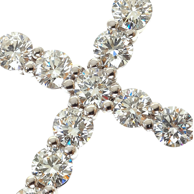 15 Pointer Diamond Cross Pendant (Lab) 68717