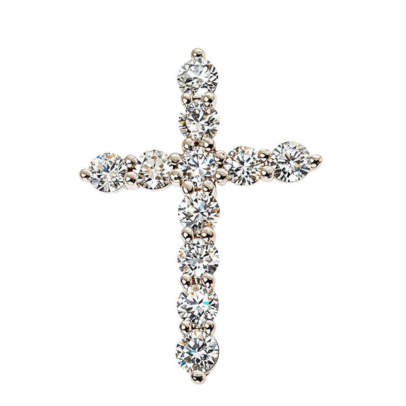 15 Pointer Diamond Cross Pendant (Lab) 68717