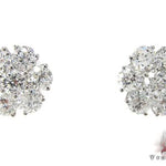 White Gold Cluster Diamond Earrings 2 16804 - Image 1