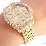 36mm Fully Iced Out 18K Yellow Gold Rolex Presidential Watch 65021 - Image 11