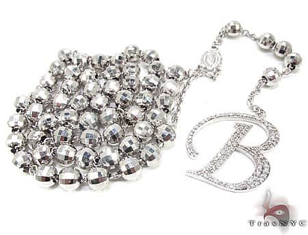 Custom B Initial Rosary n 17281 - Image 1