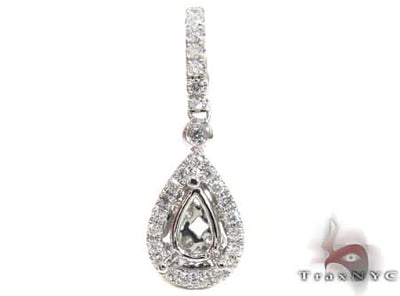 Diamond Teardrop Semi Mount Pendant 2 17858 - Image 1