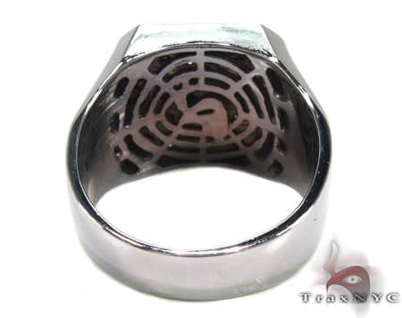 TraxNYC Black Diamond 10k White Gold Ring 17926 - Image 7