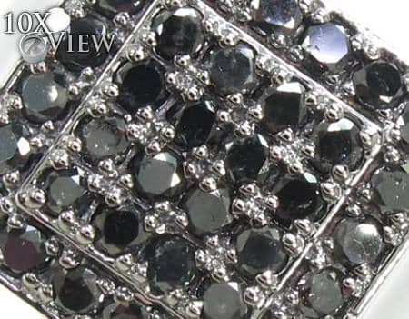 TraxNYC Light  Black Diamond 14K White Gold Ring 17927 - Image 4