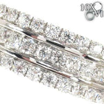 Three Row Wedding Band 18509 - Image 4