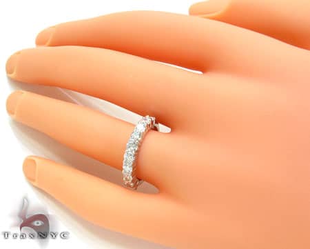 Half Iced Wedding Band 18770 - Image 7