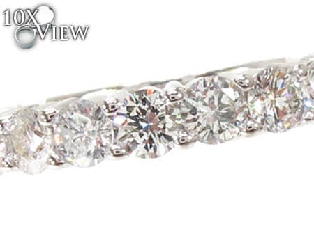 Half Iced Wedding Band 18770 - Image 3