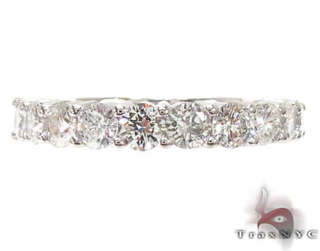 Half Iced Wedding Band 18770 - Image 2