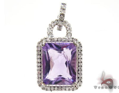 Amethyst and Diamond Necklace 18900 - Image 1