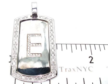 E Initial Dog Tag Pendant 18912 - Image 7