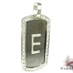 E Initial Dog Tag Pendant 18912 - Image 2