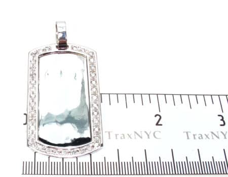 Mens Diamond Dog Tag Pendant 18931 - Image 8