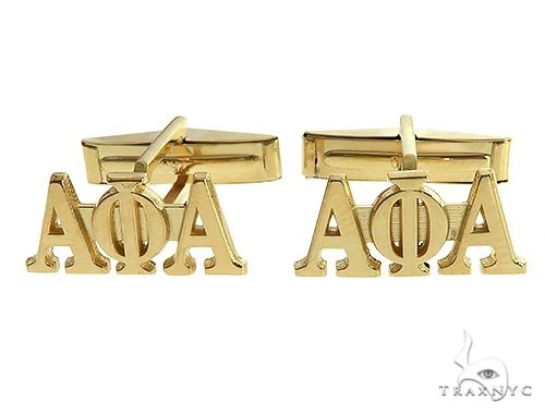 18K Custom Made Cufflinks 66322 - Image 5