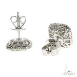 18K Gold Baguette Diamond Earrings 67302 - Image 3