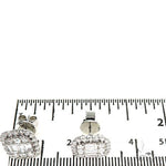 18K Gold Baguette Diamond Earrings 67302 - Image 4