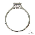 18K Gold Baguette Diamond Engagement Ring 67296 - Image 5