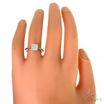 18K Gold Baguette Diamond Engagement Ring 67296 - Image 6