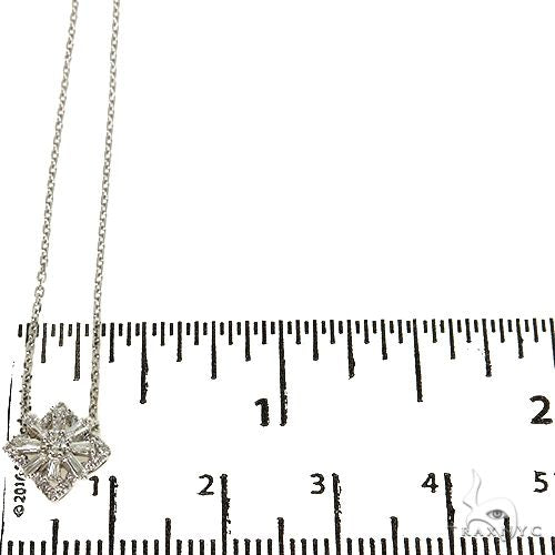 18K Gold Baguette Diamond Necklace 67913 - Image 5