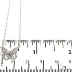 18K Gold Butterfly Baguette Diamond Necklace 67916 - Image 5