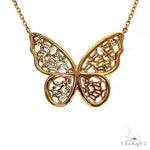Diamond Butterfly Necklace 68507 - Image 4
