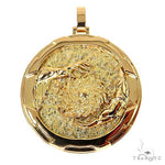 18K Gold Custom Made Creation Relief Pendant 67973 - Image 1