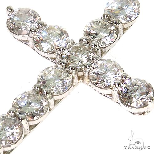 18K Gold Diamond Cross 67501 - Image 3