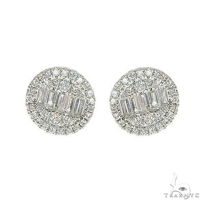 18K Gold Diamond Earrings 66889 - Image 1