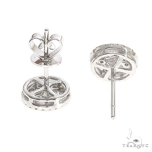 18K Gold Diamond Earrings 66889 - Image 4