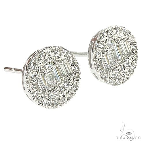 18K Gold Diamond Earrings 66733 - Image 2