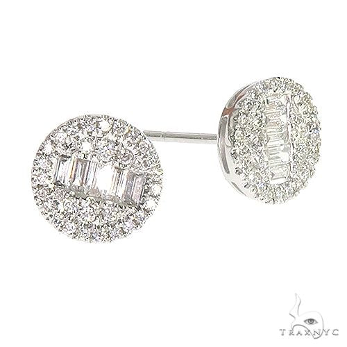 18K Gold Diamond Earrings 66733 - Image 3