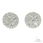 18K Gold Diamond Earrings 66804 - Image 1