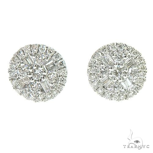 18K Gold Diamond Earrings 66804 - Image 1