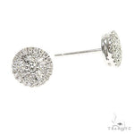 18K Gold Diamond Earrings 66804 - Image 2
