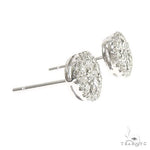 18K Gold Diamond Earrings 66805 - Image 2