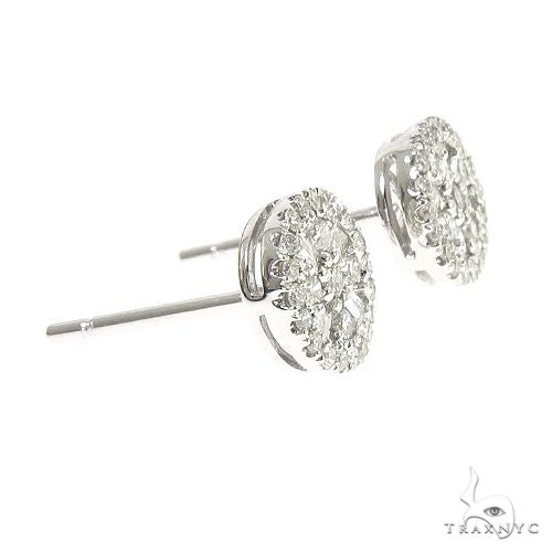 18K Gold Diamond Earrings 66805 - Image 2